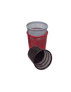CESTINO GETTACARTE TRAFORATO 15LT NERO PS9 X851003 METHODO CESTINI GETTACARTE