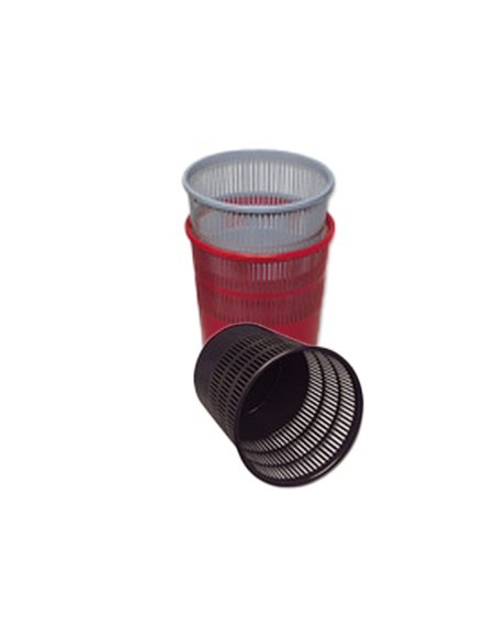 CESTINO GETTACARTE TRAFORATO 15LT NERO PS9 X851003 METHODO CESTINI GETTACARTE