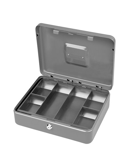 CASSETTA PORTAVALORI SECUR 30X24X9CM GRIGIO CHIARO 21534AS METALPLUS PORTAVALORI-CASSEFORTI
