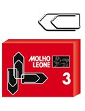 SCATOLA 100 FERMAGLI N.3 MM29 ZINCATI LEONE 21113