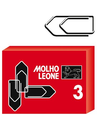 SCATOLA 100 FERMAGLI N.3 MM29 ZINCATI LEONE 21113 Molho Leone FERMAGLI-FERMACAMPIONI-MOLLE