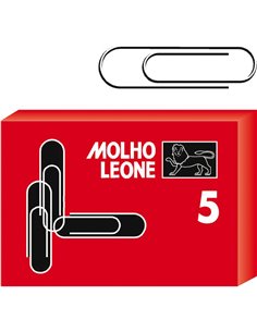 SCATOLA 100 FERMAGLI N.5 MM50 ZINCATI LEONE 21105