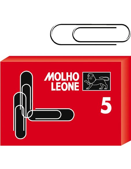 SCATOLA 100 FERMAGLI N.5 MM50 ZINCATI LEONE 21105
