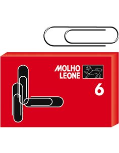 SCATOLA 100 FERMAGLI N.6 MM57 ZINCATI LEONE 21106 Molho Leone FERMAGLI-FERMACAMPIONI-MOLLE