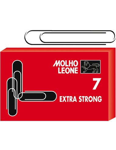 SCATOLA 25 FERMAGLI N.7 MM75 ZINCATI LEONE 21107 Molho Leone FERMAGLI-FERMACAMPIONI-MOLLE