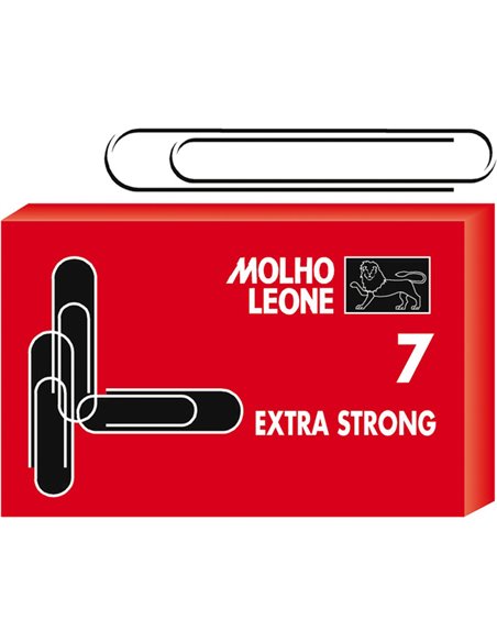 SCATOLA 25 FERMAGLI N.7 MM75 ZINCATI LEONE 21107 Molho Leone FERMAGLI-FERMACAMPIONI-MOLLE