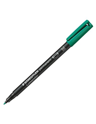 PENNARELLO LUMOCOLOR PERMANENT 317 M 1.0MM VERDE 317-5 STAEDTLER PERMANENTI