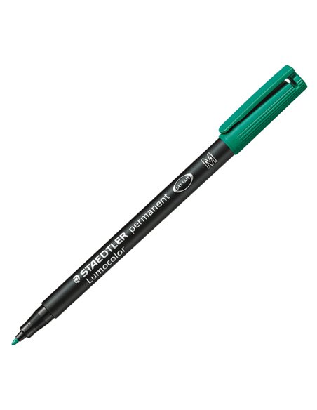 PENNARELLO LUMOCOLOR PERMANENT 317 M 1.0MM VERDE 317-5 STAEDTLER PERMANENTI