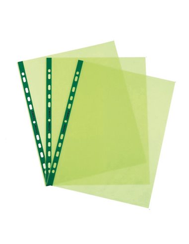 25 Buste forate Pastel 22x30 verde liscio Favorit 100206800