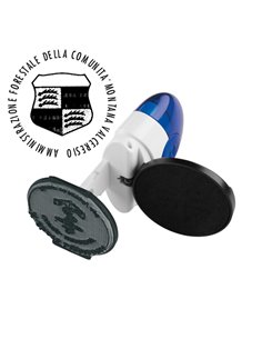 Timbro Pocket Stamp R40 diametro 40mm 5righe autoinchiostrante blu COLOP POCKET.R40.BLU COLOP TIMBRI AUTOINCHIOSTRANTI 2