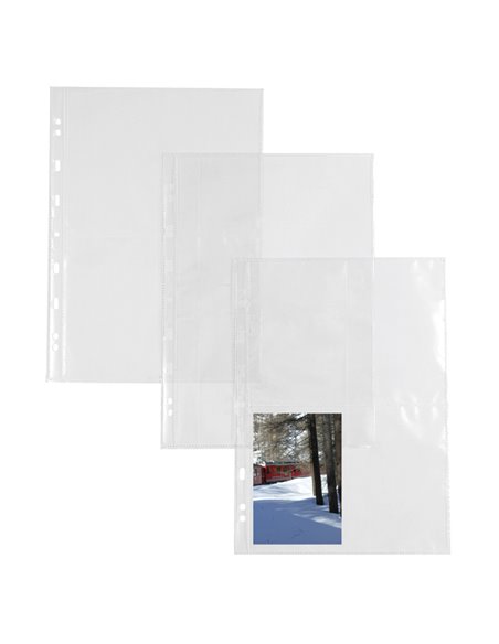 10 BUSTE FORATE PORTA FOTO A 4 SPAZI 13X18 SEI ROTA 662522