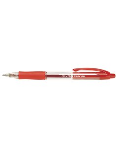 Penna sfera scatto EASY GEL tratto 0,5mm rosso TRATTO 827702 TRATTO A SCATTO