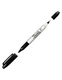 MARCATORE TWINTIP DOPPIA PUNTA F/UF NERO SHARPIE S0811100