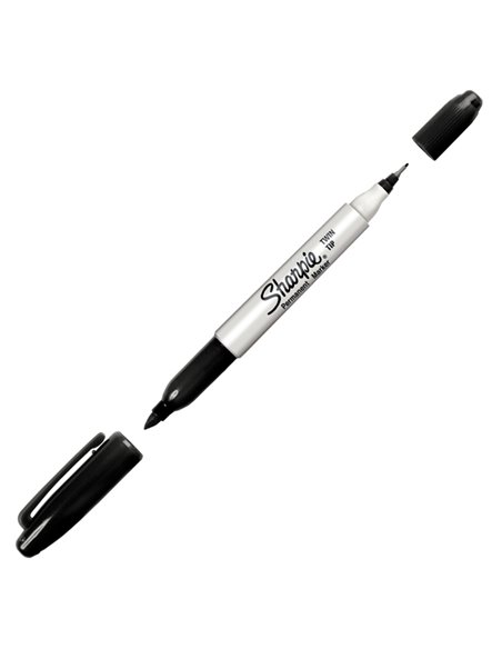 MARCATORE TWINTIP DOPPIA PUNTA F/UF NERO SHARPIE S0811100