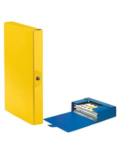 Scatola progetto C24 25x35cm dorso 4 giallo ESSELTE 390324090 ESSELTE SCATOLE ARCHIVIO CON BOTTONE