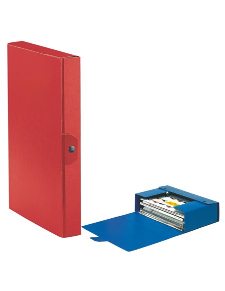Scatola progetto C24 25x35cm dorso 4 rosso ESSELTE 390324160 ESSELTE SCATOLE ARCHIVIO CON BOTTONE