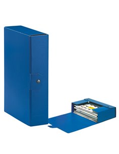 Scatola progetto C28 25x35cm dorso 8 blu ESSELTE 390328050 ESSELTE SCATOLE ARCHIVIO CON BOTTONE