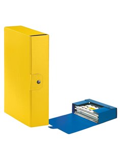 Scatola progetto C28 25x35cm dorso 8 giallo ESSELTE 390328090 ESSELTE SCATOLE ARCHIVIO CON BOTTONE