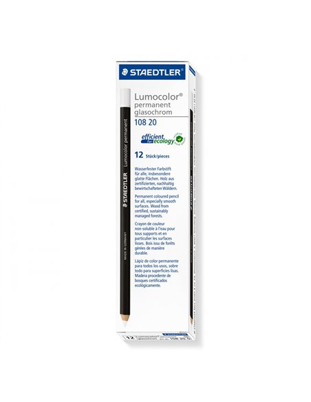 MATITA LUMOCOLOR® PERMANENTE GLASOCHROM BIANCO STAEDTLER 10820-0 STAEDTLER MATITE USI PARTICOLARI