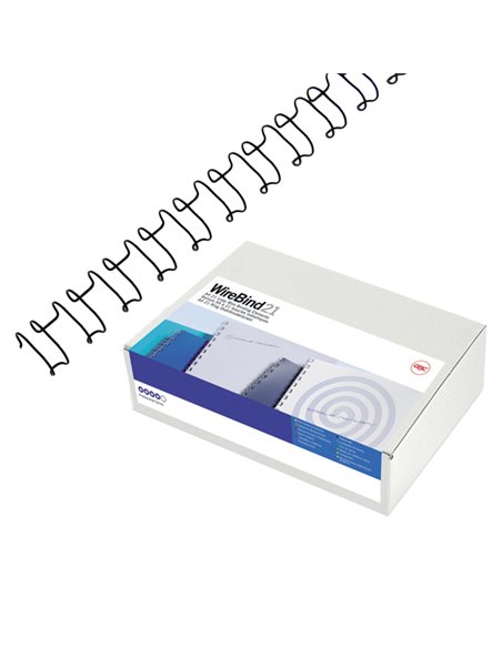 Scatola 100 dorsi spirale metallo IBIWIRE 6mm argento 21 anelli IB160431