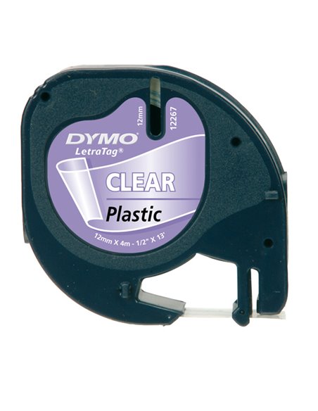 NASTRO IN PLASTICA DYMO LETRATAG 12MMX4M TRASPARENTE 122670 S0721530