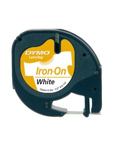 NASTRO DYMO LETRATAG 12MMX2M BIANCO DA STIRARE S0718850 2