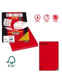 Etichetta adesiva C/509 rosso 100fg A4 210x148,5mm (2et/fg) Markin X210C509RO
