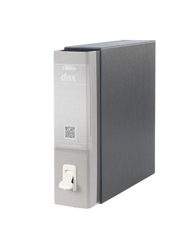 Registratore New Dox 1 grigio dorso 8cm f.to commerciale Esselte D15107 DOX REGISTRATORI A LEVA