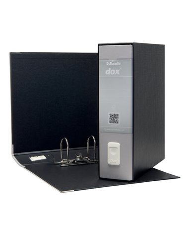 Registratore New Dox 1 grigio dorso 8cm f.to commerciale Esselte D15107 DOX REGISTRATORI A LEVA