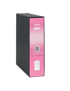 Registratore New Dox 1 rosa dorso 8cm f.to commerciale Esselte D15119 DOX REGISTRATORI A LEVA