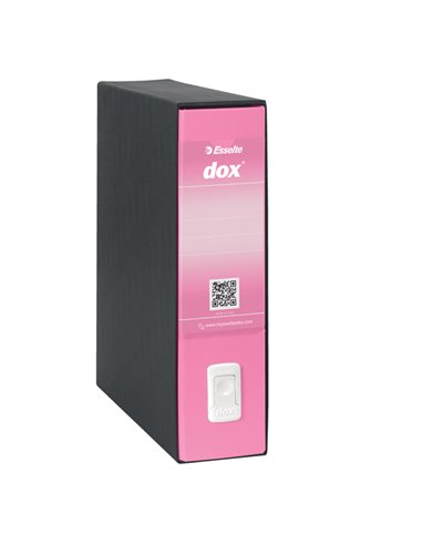 Registratore New Dox 1 rosa dorso 8cm f.to commerciale Esselte D15119 DOX REGISTRATORI A LEVA