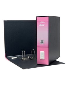 Registratore New Dox 1 rosa dorso 8cm f.to commerciale Esselte D15119 DOX REGISTRATORI A LEVA 2