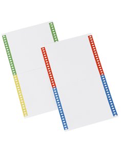 PACK 10FG A4 DA 40 CARTONCINI 140MM X CART. SOSPESE ARMADIO 031-10