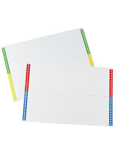 PACK 10FG A4 DA 28 CARTONCINI 310MM X CART. SOSPESE CASSETTO 032-10 BERTESI ETICHETTE PER CART. SOSPESE