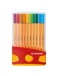 ASTUCCIO 20 PENNARELLI STABILO POINT 88 COLOR PARADE 8820-03 STABILO FINELINER
