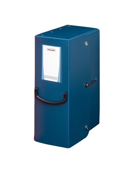 SCATOLA ARCHIVIO PICK UP BLU 35X25 D.20CM FELLOWES 40274. FELLOWES SCATOLE ARCHIVIO CON BOTTONE