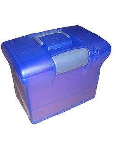 VALIGETTA ARIANNA BLU TRASLUCIDO + 5 CARTELLE JOKER COLOR INT.33 ARIANNA BL5 BERTESI SUPPORTI PER CARTELLE SOSPESE 2