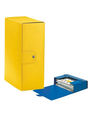 Scatola progetto C32 25x35cm dorso 12 giallo ESSELTE 390332090 ESSELTE SCATOLE ARCHIVIO CON BOTTONE