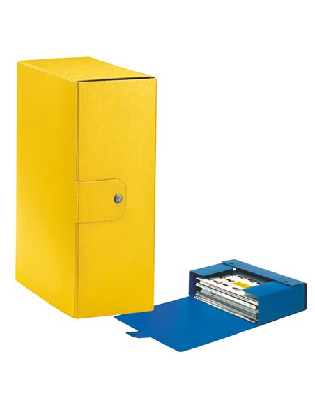 Scatola progetto C32 25x35cm dorso 12 giallo ESSELTE 390332090 ESSELTE SCATOLE ARCHIVIO CON BOTTONE