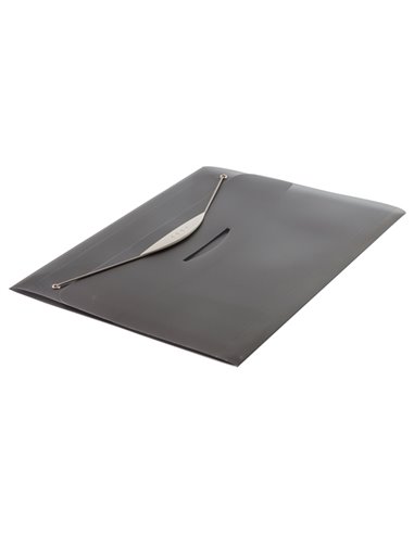 CARTELLINA CON ELASTICO IN PPL TRASP. GRIGIO FELLOWES 40337. FELLOWES CARTELLINE IN PLASTICA CON ELASTICO