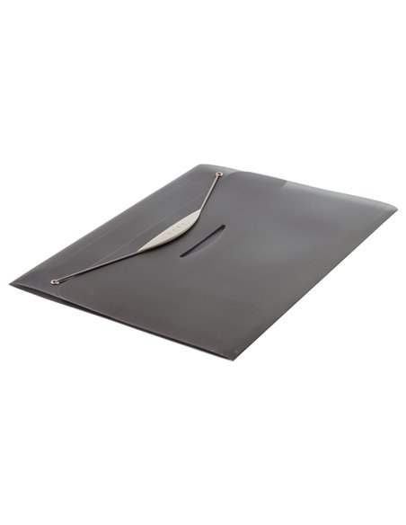 CARTELLINA CON ELASTICO IN PPL TRASP. GRIGIO FELLOWES 40337. FELLOWES CARTELLINE IN PLASTICA CON ELASTICO