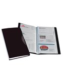 PORTABIGLIETTI VISITA 120 TASCHE NERO C/CUSTODIA 40345.