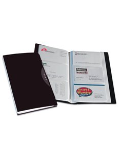 PORTABIGLIETTI VISITA 120 TASCHE NERO C/CUSTODIA 40345. FELLOWES PORTABIGLIETTI DA VISITA