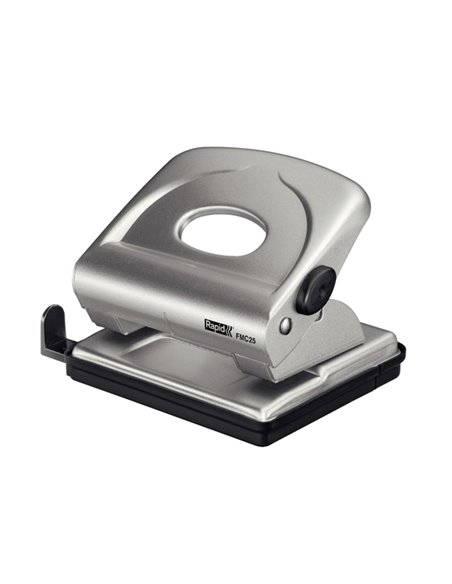 Perforatore 2 fori passo 8 FMC25+ max 30fg argento RAPID 21835502 RAPID PERFORATORI