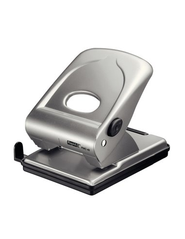 Perforatore 2 fori passo 8 FMC40 max 40fg argento RAPID 21835602