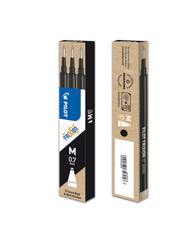 SET 3 REFILL SFERA FRIXIONball 0.7mm NERO PILOT 006656