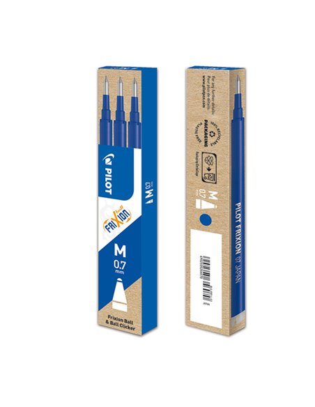 SET 3 REFILL SFERA FRIXIONball 0.7mm BLU PILOT 006657