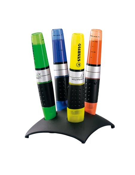 SET 4 EVIDENZIATORI STABILO LUMINATOR 7104-2 7104-2 STABILO COLORE LIQUIDO