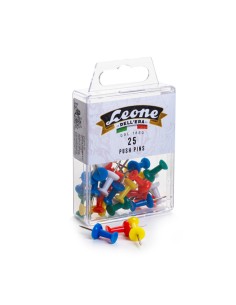 SCATOLA 25 SPILLI CARTOGRAFICI CLESSIDRA COLORI ASSORT.LEONE COLOR APPU