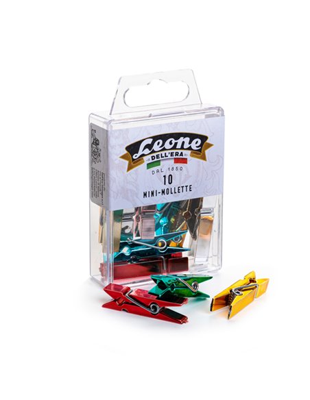 SCATOLA 10 MINI MOLLETTE COLORI METAL ASSORT.LEONE COLOR APM
